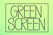 Green Screen | Script Font, a Script Font by Scratchones (Thumbnail 1 of 8)