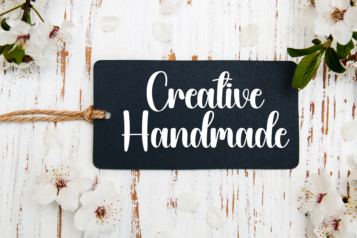 Cherry Bloosom | Script Font, a Handwritten Font by Scratchones (Photo 5 of 8)