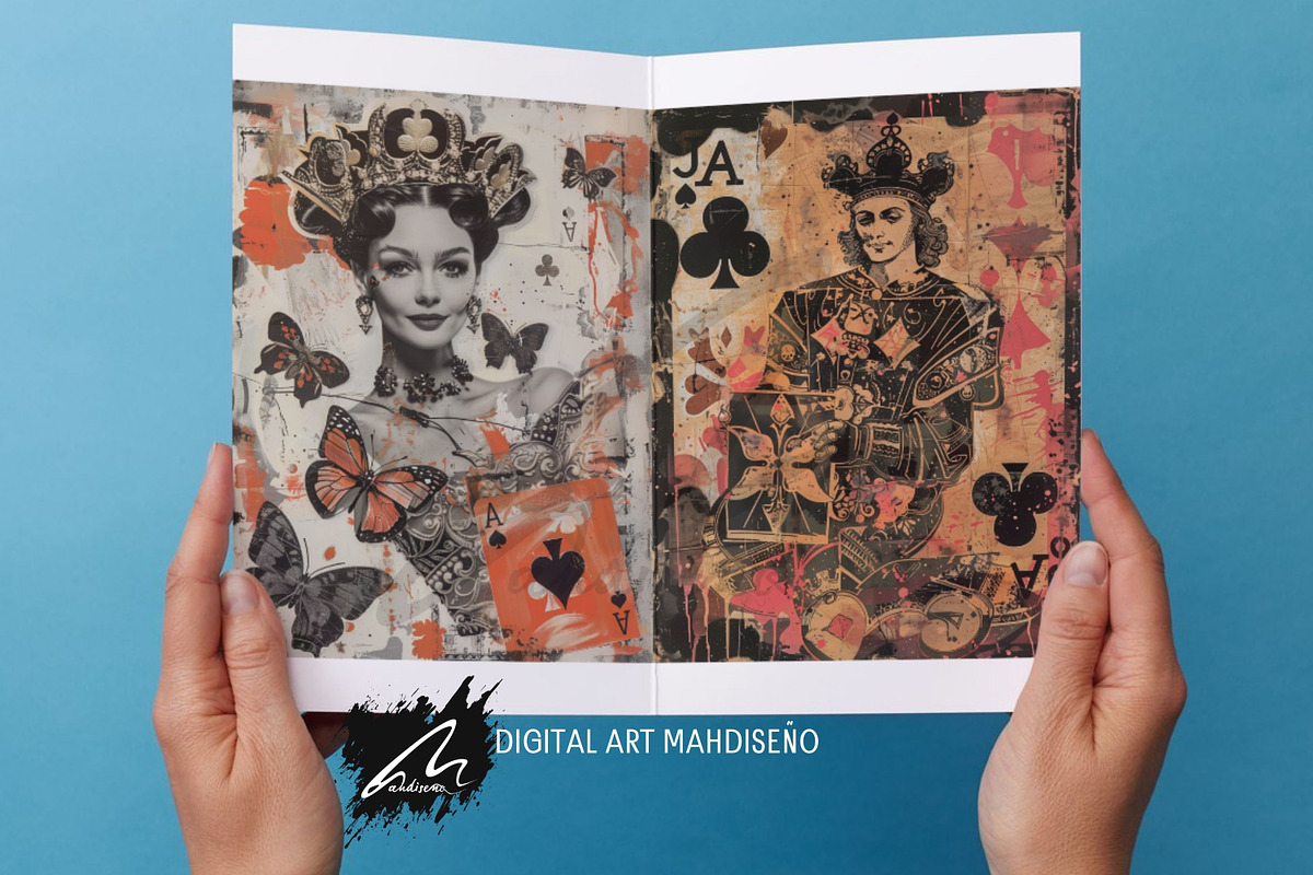 Whimsical Queen and King Scrappapers, a Person Illustration by Digital Art Mahdiseño (Photo 10 of 10)