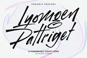 Lyomgen Pattriget Handmade Script, a Handwritten Font by Maulana Creative (Thumbnail 9 of 14)