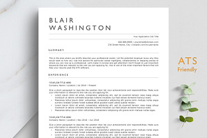 ATS Resume Template - BLAIR