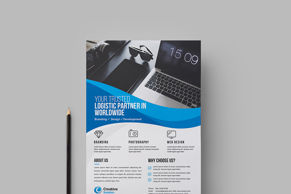 Corporate Flyer, a Flyer Template by GenerousArt (Photo 7 of 11)