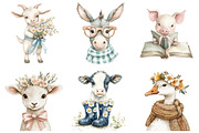 Quirky Farm Animals Clipart PNG, a Seasonal Illustration by designcity5 (Thumbnail 3 of 5)
