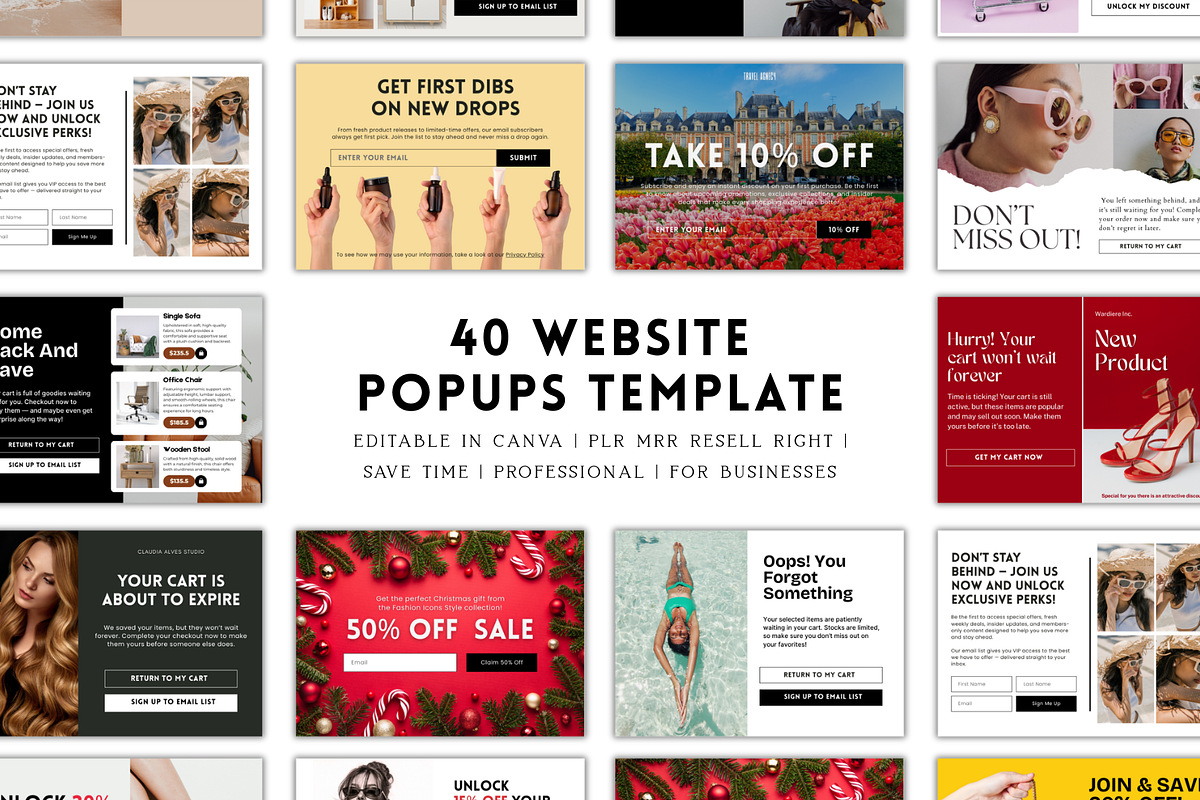 40 Website Popups Template, a Design Template by wekreatif (Photo 1 of 5)
