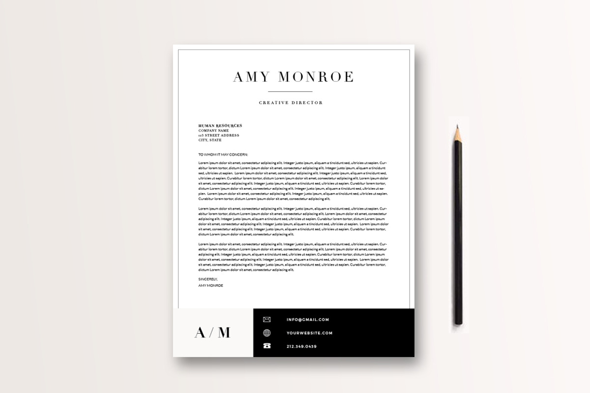 Classic Resume Template 3 page, a Resume Template by By Stephanie Design (Photo 2 of 3)
