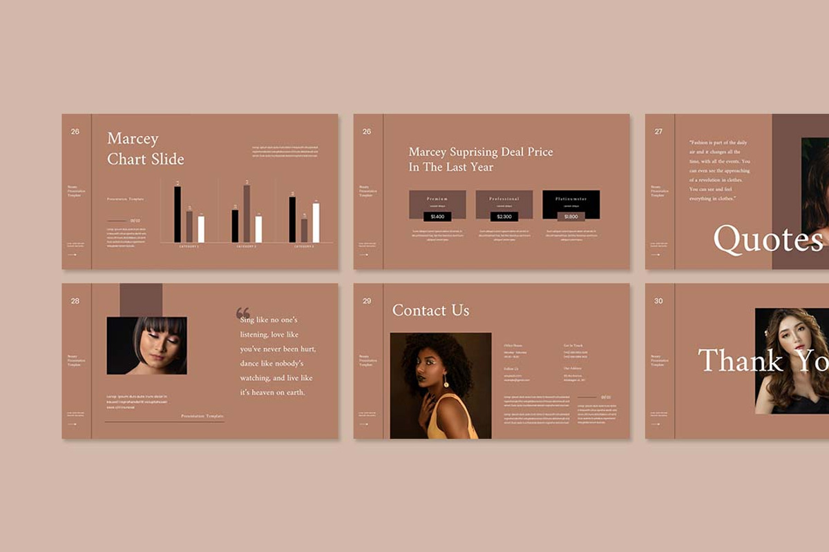 Marcey Presentation Template, a Presentation Template by Analogous Temp (Photo 5 of 5)