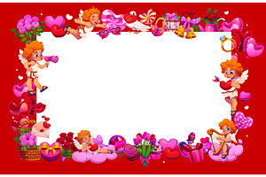 Valentines Day greeting card, a Seasonal Illustration by Vector Tradition