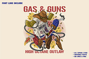 High Octane Gas Pump Cowboy, a Branding & Logo Template by Judsart (Thumbnail 1 of 3)