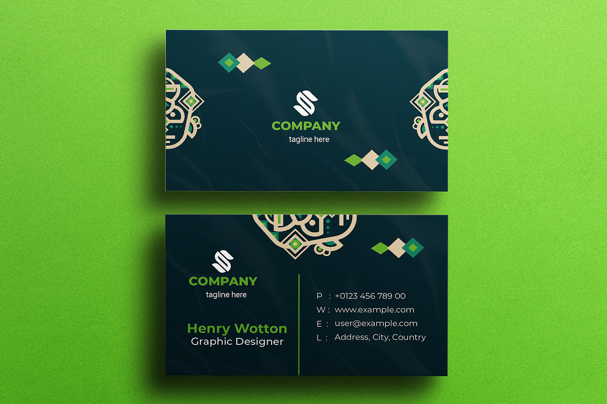 Colorful Business Card Design, a Business Card Template by MightyDesign (Photo 3 of 6)