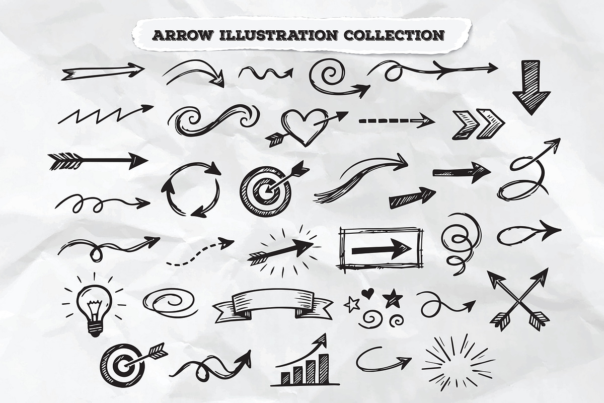 Arrow Illustration Collection, an Outline Icon by Aarley Kaiven (Photo 1 of 2)