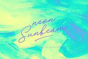 Neon Sunbeam Backgrounds