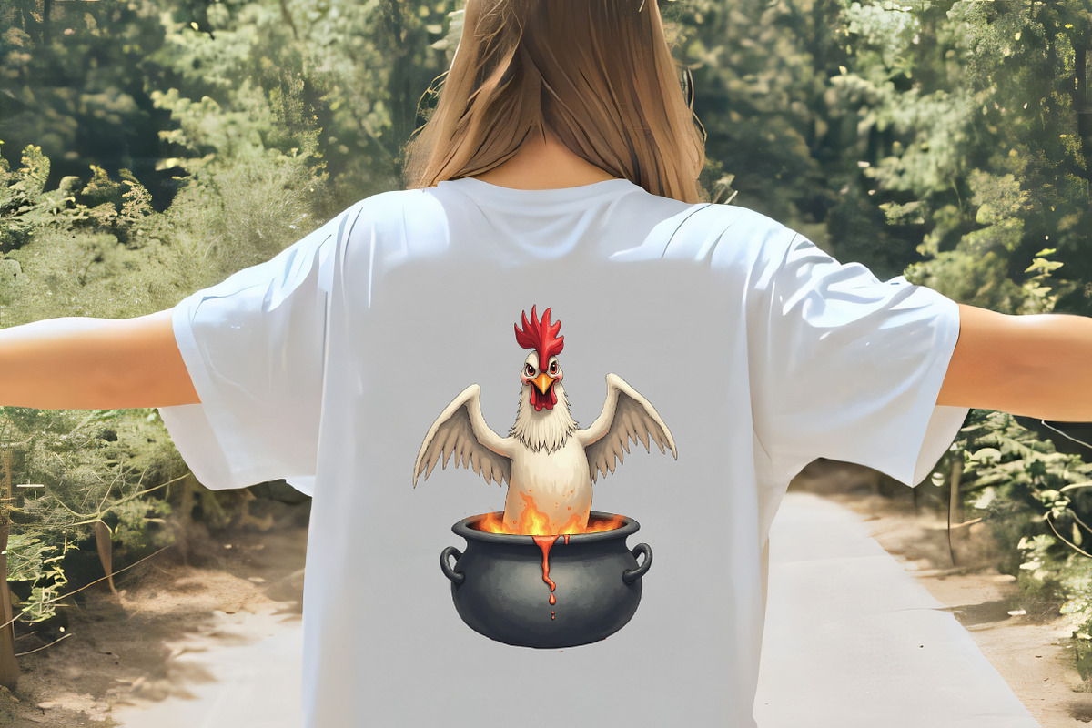 Halloween Rooster Ghost Clipart, an Illustration by CrexoraLab (Photo 4 of 5)