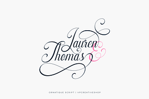 Ornatique Script - 4 Fonts