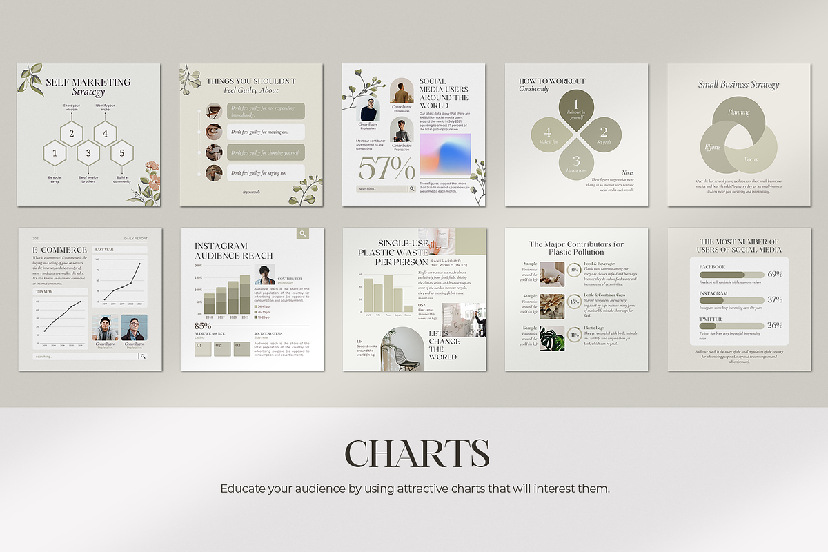Instagram for Coach Botanical, a Social Media Template by Analogi Studio (Photo 10 of 30)