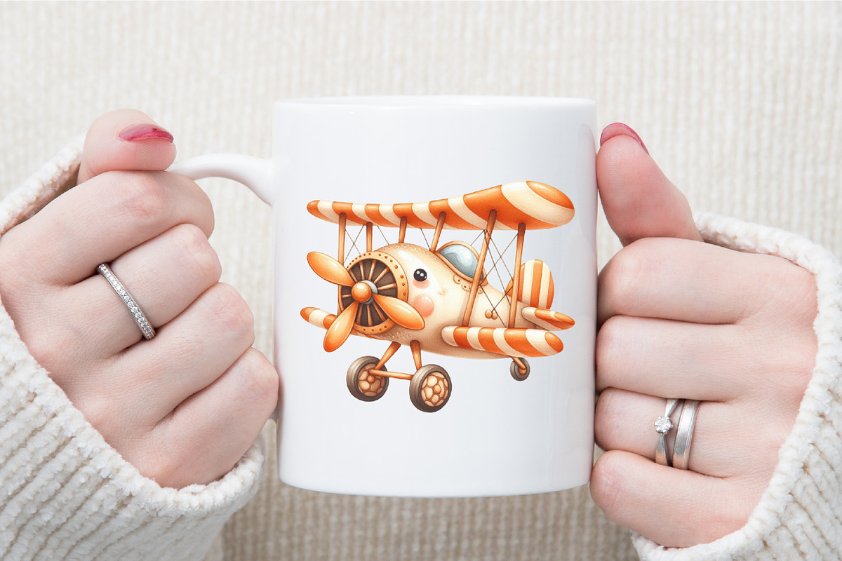 Watercolor Cute Transport Car Airpla, an Illustration by Sublimation Artist (Photo 5 of 6)