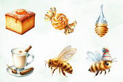 Watercolor Winter Honey Clipart, an Illustration by Creative Art (Thumbnail 6 of 6)