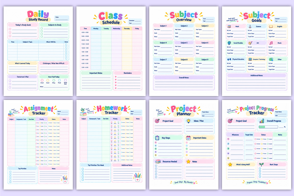 2027 Student Learning Record Book, a Stationery Template by Mustafiz (Photo 3 of 4)