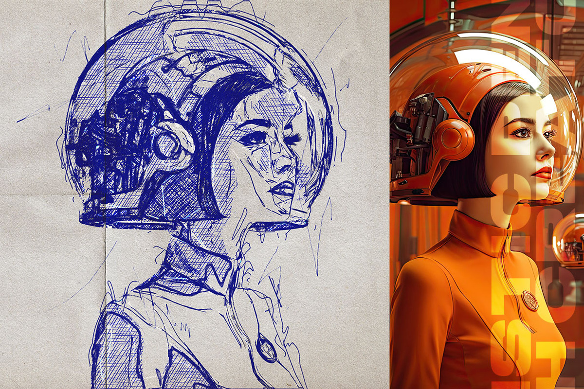 Realistic Pen Sketch Creator, an Action Add-On by Amorjesu.com (Photo 7 of 37)