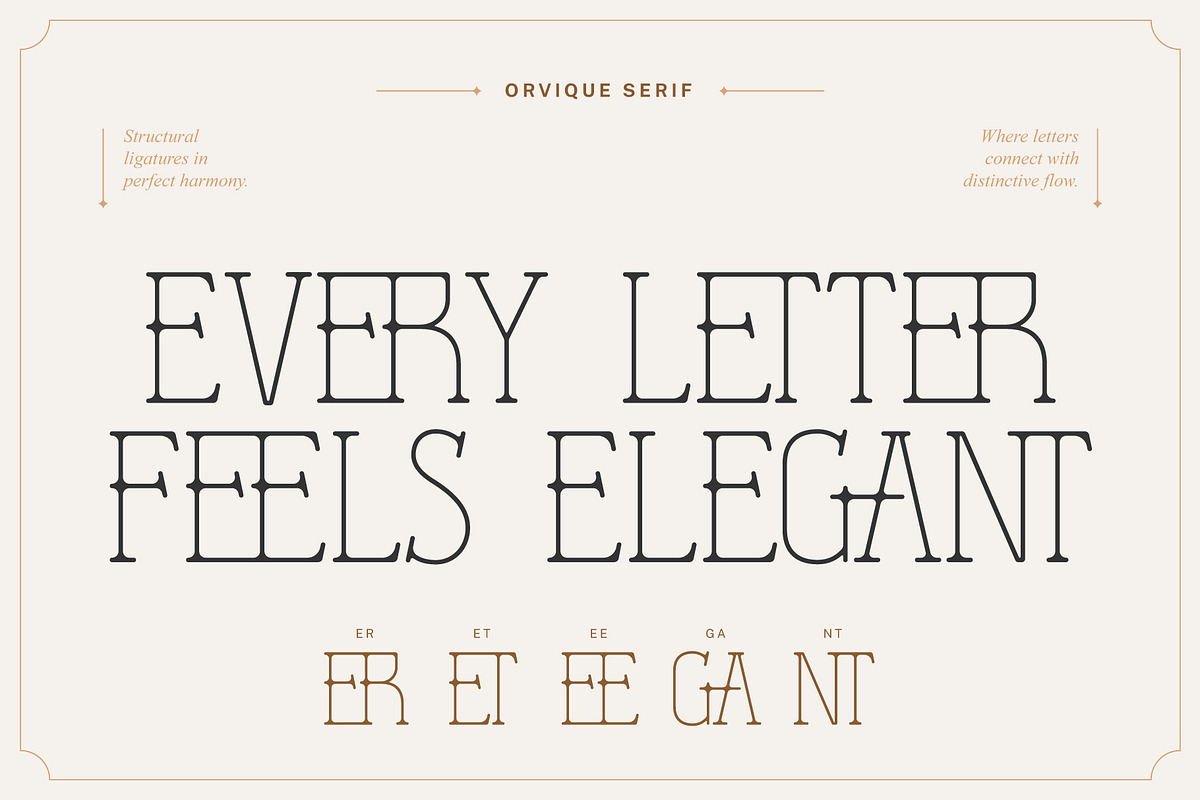 Orvique Serif – Elegant Luxury Font, a Serif Font by Hakara Type (Photo 3 of 10)