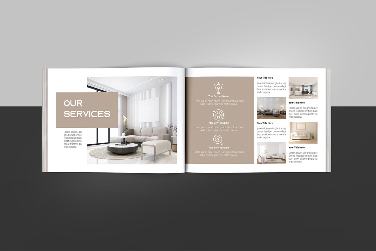 Interior Brochure | Catalog, a Brochure Template by Template Shop
