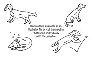 Cute Doodle Springer Spaniels, an Animal Illustration by Liz Pengilley Studio (Thumbnail 2 of 4)