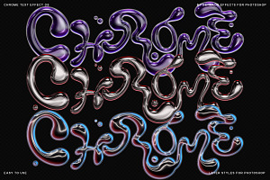 Chrome Text Effect 08