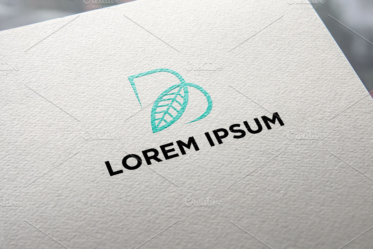 Letter B green leaf logo, a Branding & Logo Template by REDVY CREATIVE (Photo 1 of 2)
