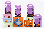 Halloween Boxes Set Mockup, a Packaging Mockup by Mockups Expert (Thumbnail 1 of 2)