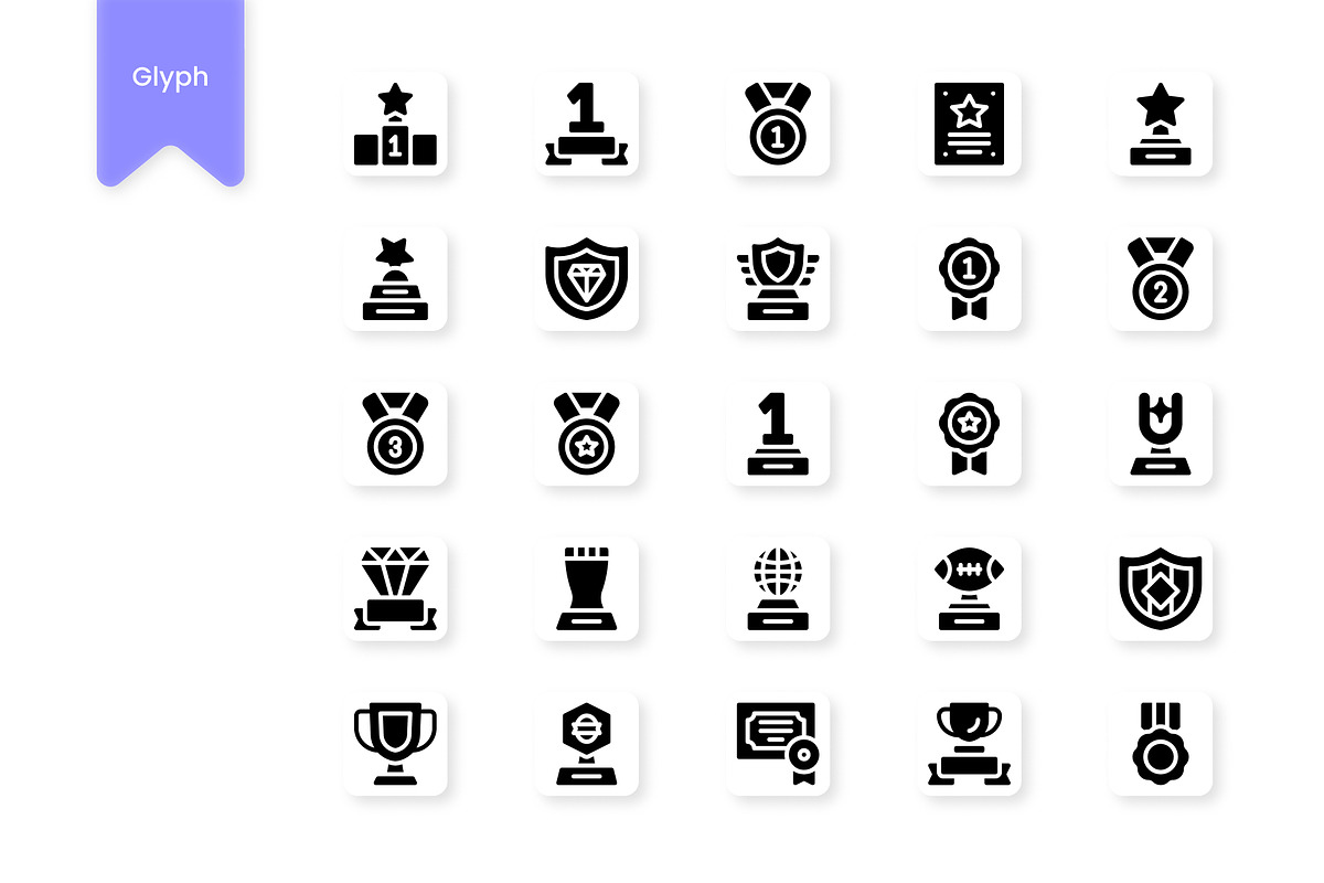 Awards Icons, a Duotone Icon by HacaStudio (Photo 3 of 3)