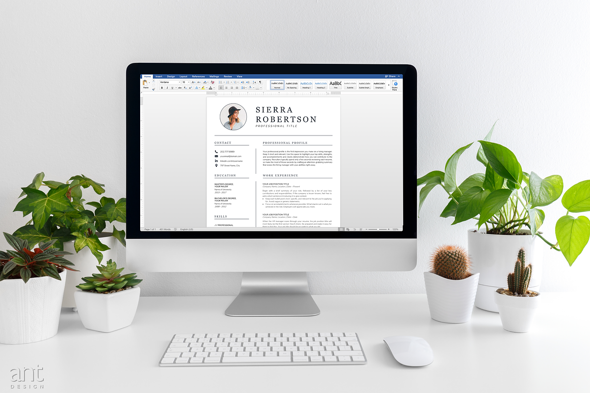 Professional Resume Template -Sierra, a Resume Template by AntDesignStudio (Photo 6 of 9)