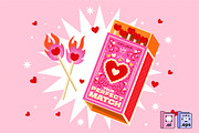 Valentine Perfect Match Illustration, an Object Illustration by MISS CHATZ (Thumbnail 2 of 3)
