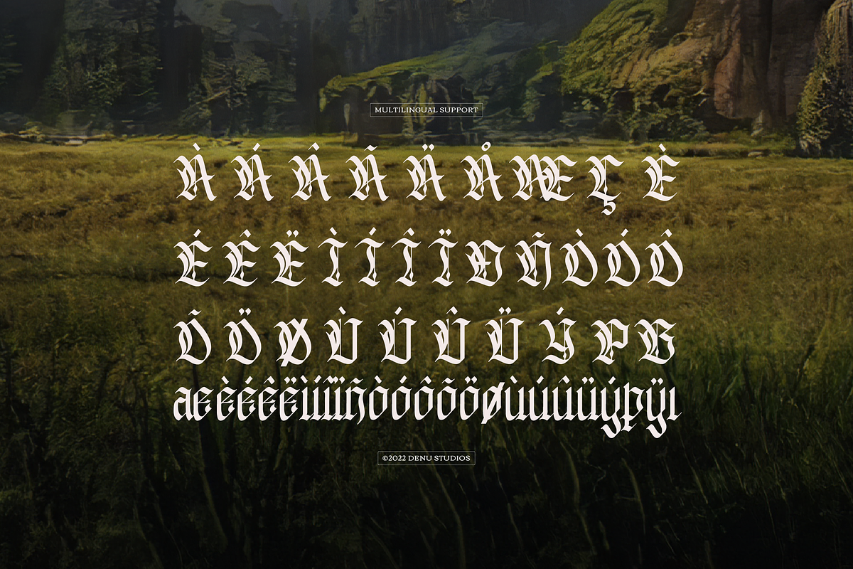 Lawlliet | Blackletter Typeface, a Blackletter Font by Denustudios (Photo 11 of 12)