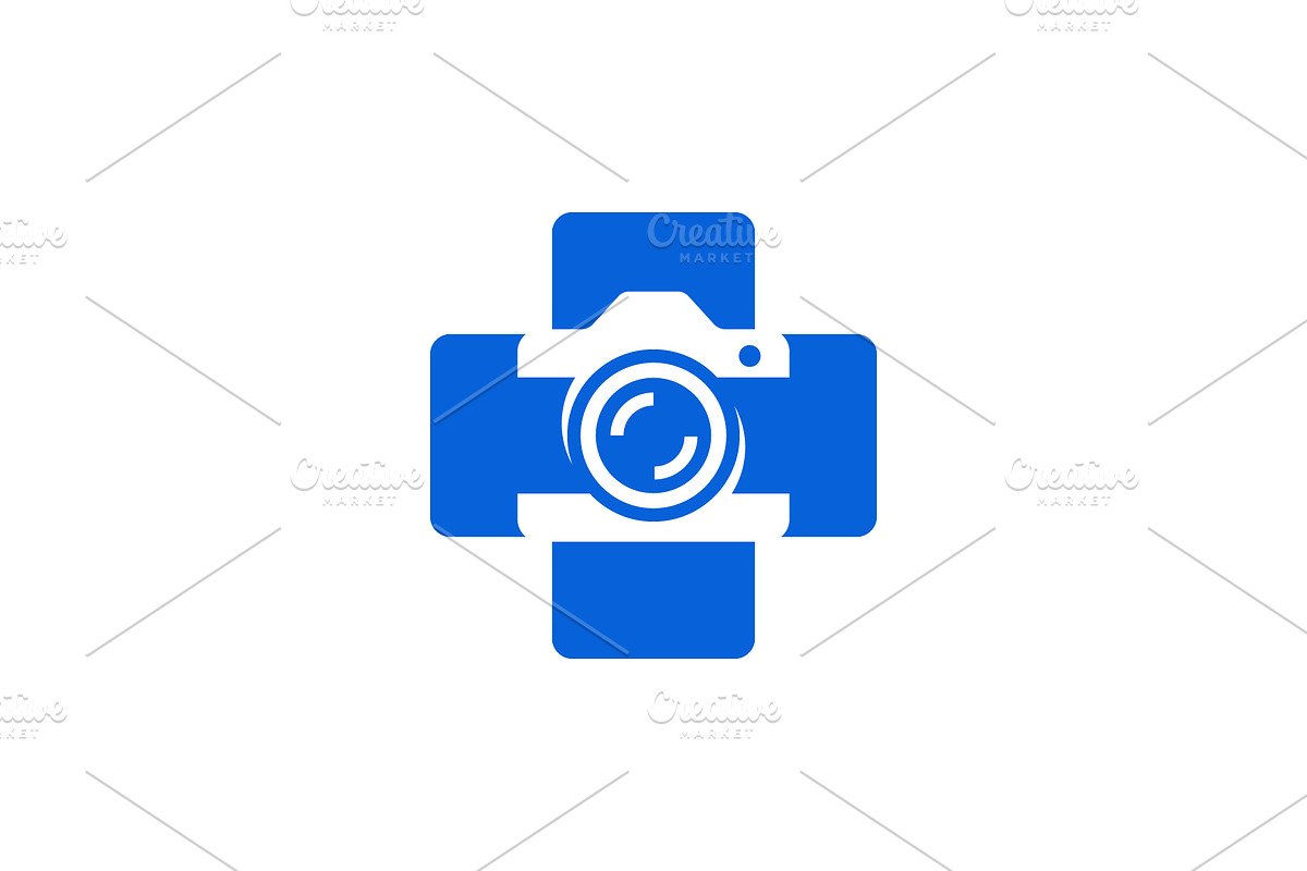 medical cross camera logo, a Branding & Logo Template by Rasagama Studio