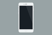 Flat iPhone 6 Mockup, an iPhone Mockup by Mattias (Thumbnail 3 of 4)
