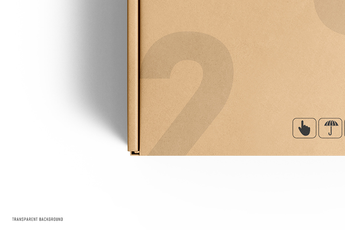Square Kraft Mailer Box Mockup Set, a Packaging Mockup by pixelmock (Photo 6 of 19)