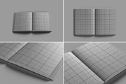 Letter Size Book Mockup - 8 views, a Books & Magazine Mockup by Illusiongraphic (Thumbnail 15 of 24)