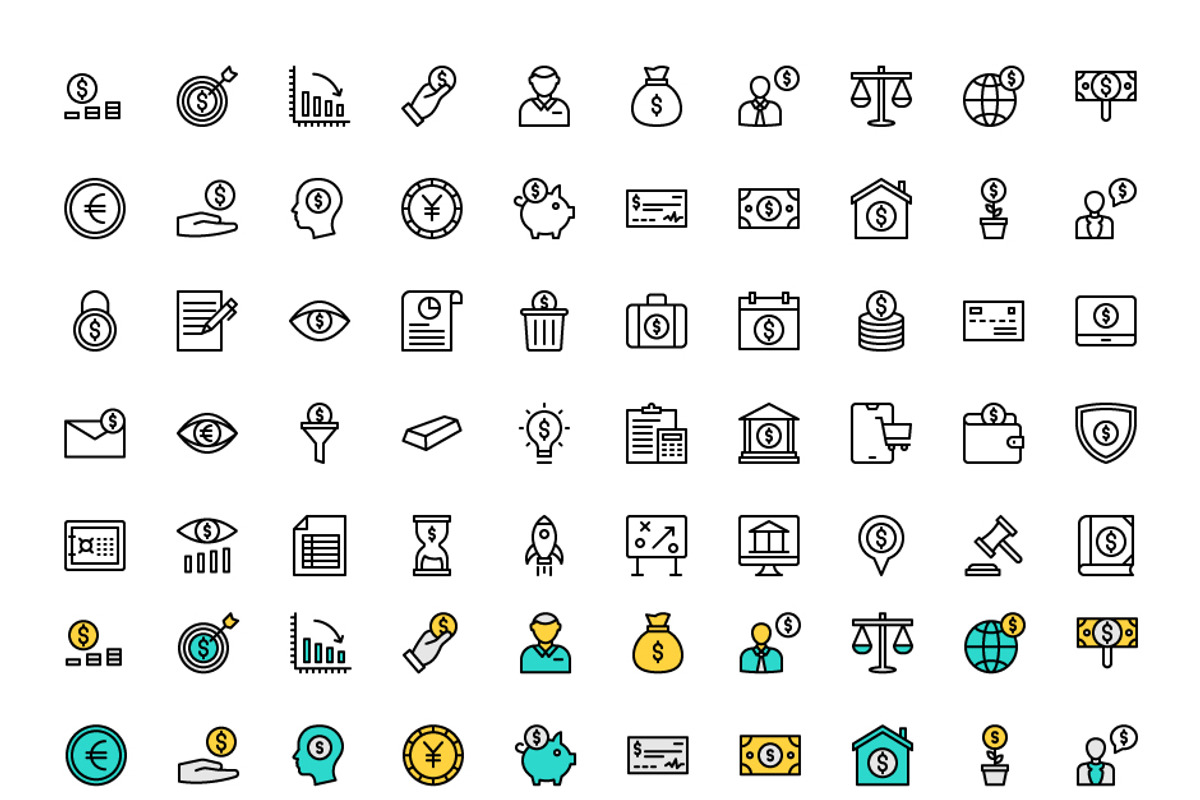 Pixel Prefect icons bundle, an Outline Icon by Vector Stall