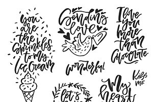 Valentine's Day Lettering Pack