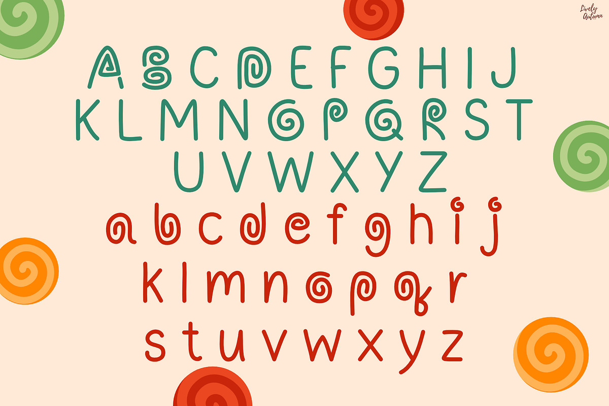 Candy Roll | Handwriting Font, a Handwritten Font by LivelyAutumn11.11 (Photo 2 of 5)