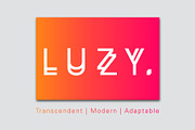 Luzy | 3 Weight Transcendent Font, a Sans Serif Font by Modus Prime (Thumbnail 1 of 6)