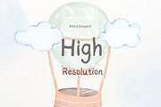 Whimsical Watercolor Parachute PNG, a Decorative Illustration by RimzStudio (Thumbnail 3 of 5)