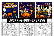 Silly Spooky Bold and Easy Coloring, a Seasonal Illustration by Coco Bloom (Thumbnail 2 of 3)