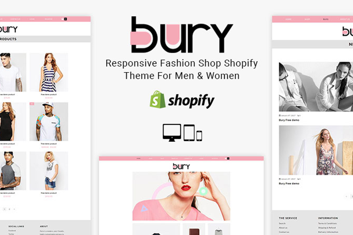 Bury - Fashion Shop Shopify Theme, a Shopify Template by ThemeTidy Shopify Agency (Photo 1 of 2)