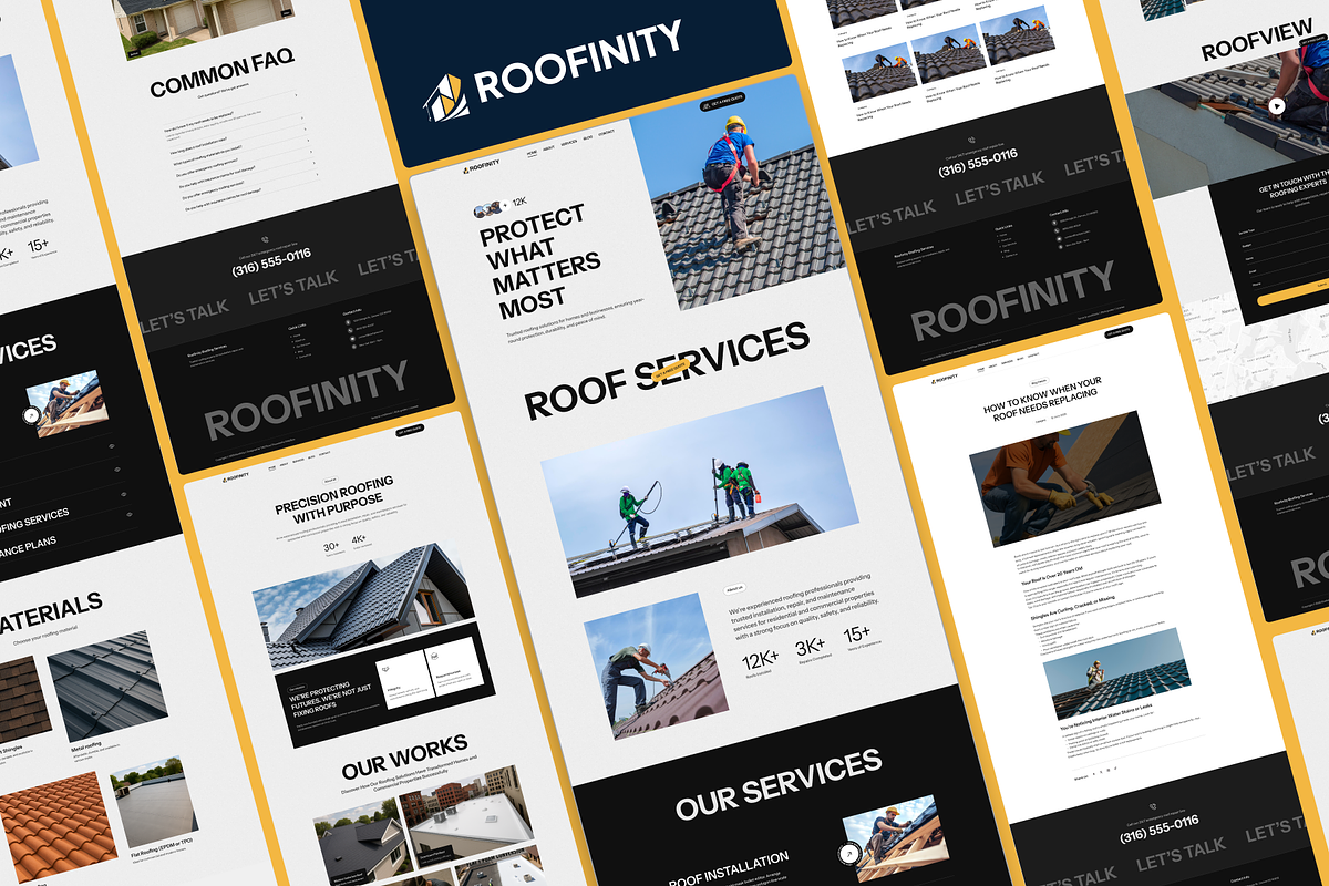 Roofinity - Roofing Website Template preview 5