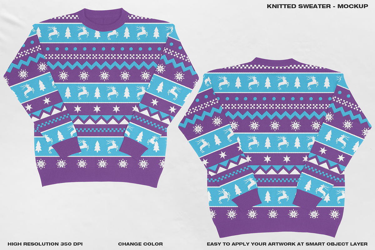 Knitted Sweater - Mockup, a Hoody Mockup by DaldSgh (Photo 10 of 18)