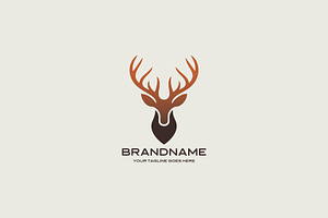 Minimalist Deer Logo Design, a Branding & Logo Template by YUDesignStore