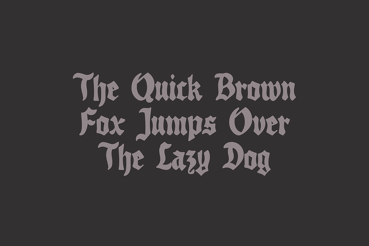 MIDNIGHT Stylish Gothic Font, a Blackletter Font by Blush Font Co. (Photo 5 of 6)
