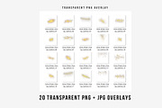 12 sparkle and glitter PNG overlays, a Layer Style Add-On by Walllow Creatives (Thumbnail 5 of 6)