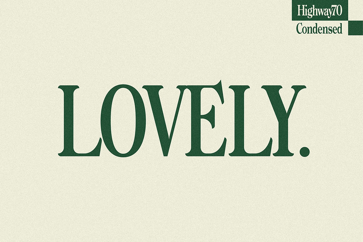 Highway 70 Condensed - Retro Serif, a Serif Font by Lateral Design (Photo 6 of 17)
