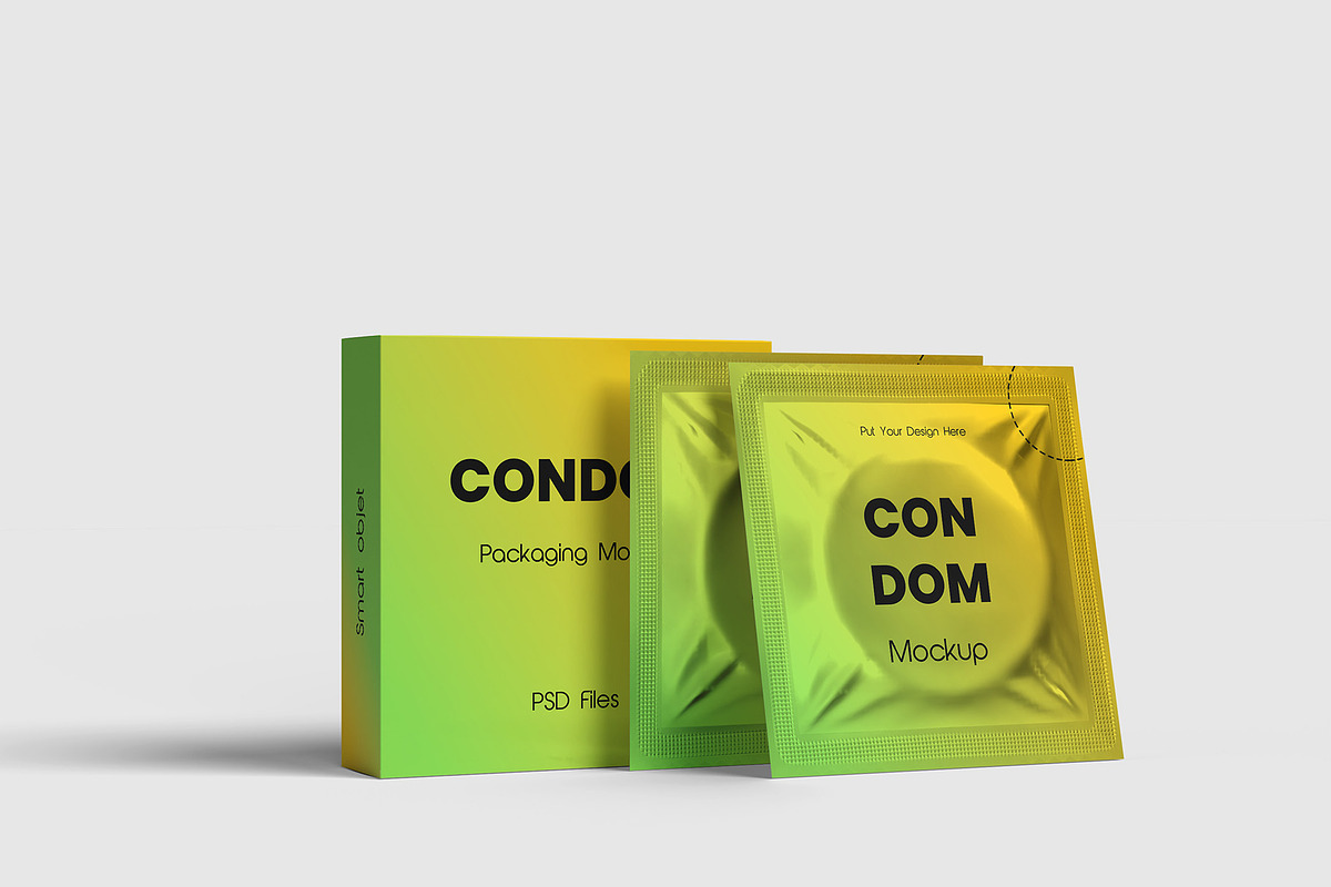 Condom Mockup, a Packaging Mockup by Graphicbars (Photo 5 of 6)
